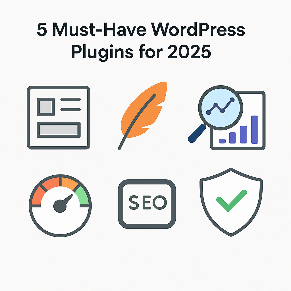 5 Must-Have WordPress Plugins for 2025 (SEO, Security & Speed)